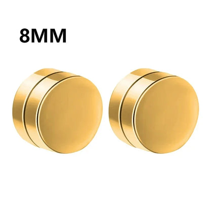 Gold circular objects with '8MM' text on a white background