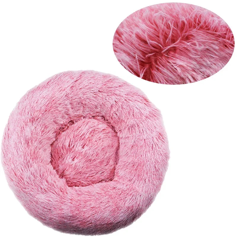 Comfortable Soft Plush Round Pet Bed