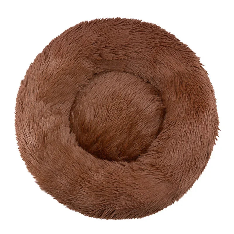Comfortable Soft Plush Round Pet Bed