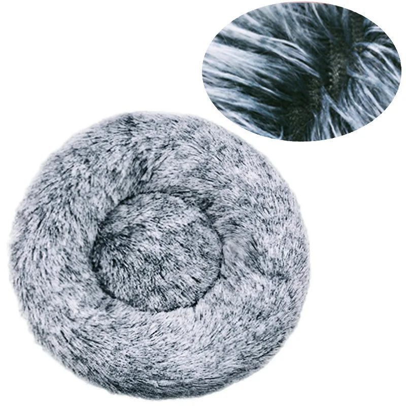 Comfortable Soft Plush Round Pet Bed
