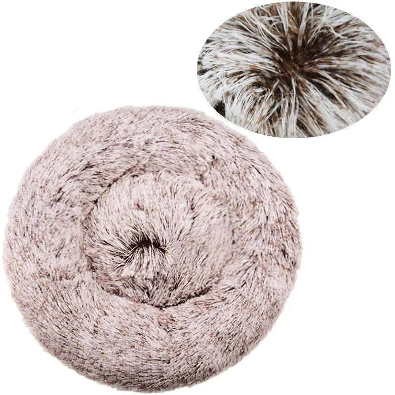 Comfortable Soft Plush Round Pet Bed
