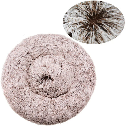 Comfortable Soft Plush Round Pet Bed
