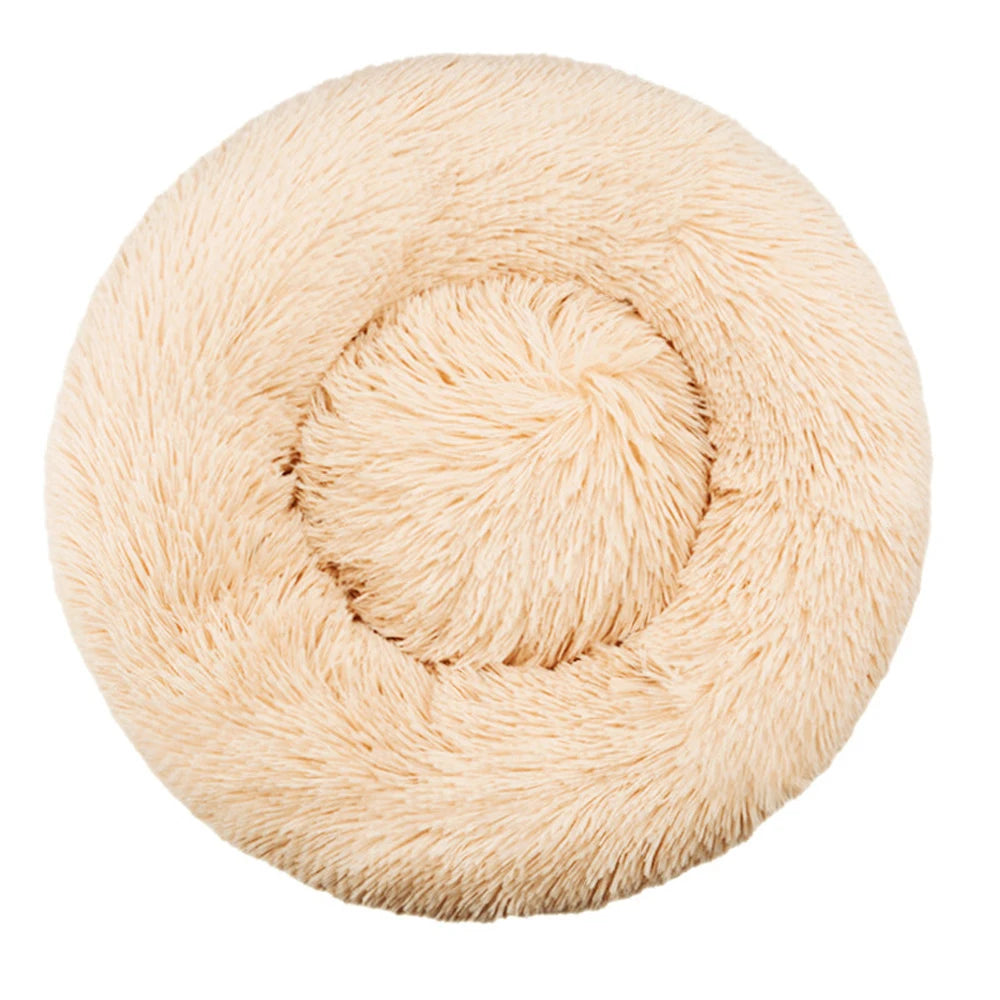Comfortable Soft Plush Round Pet Bed
