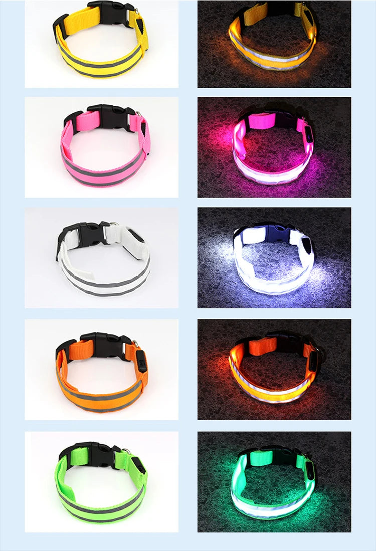Pet Safety Lighting Reflective Collar