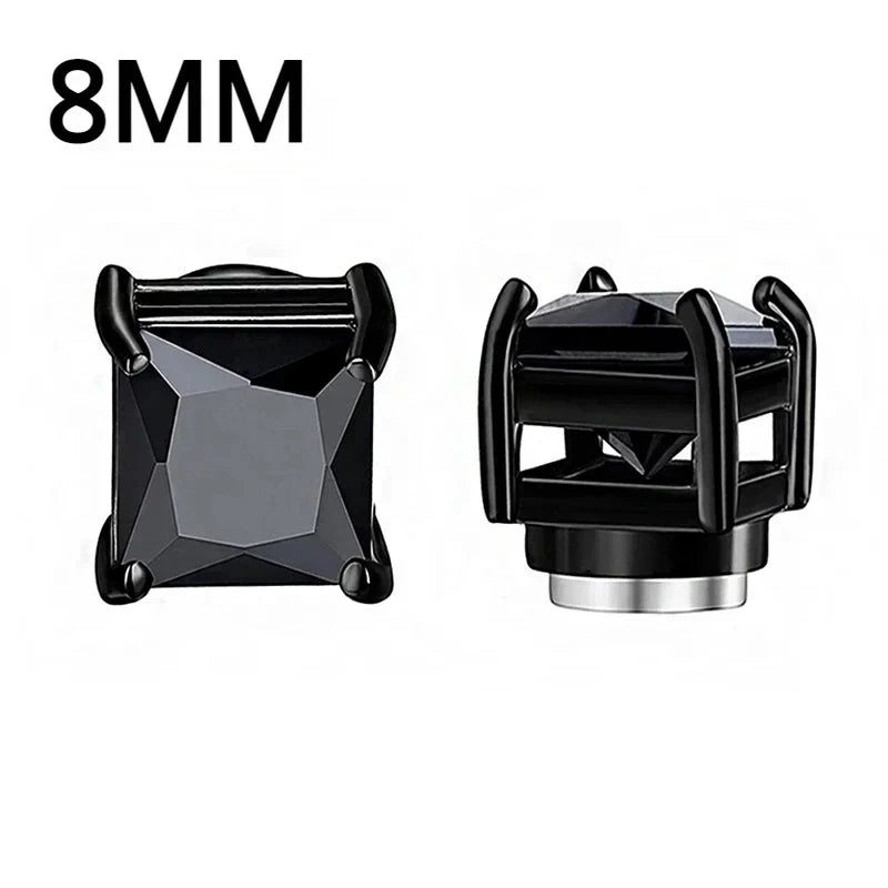 Black and silver studs with '8MM' text on a white background